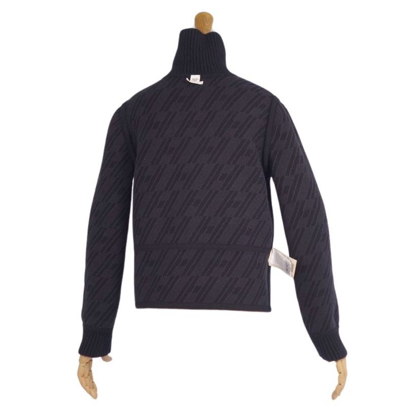 Hermes Jacket 23 AW Reversible Knit Wool — view 9