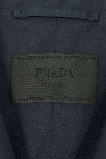 Prada FROM THE Runway Sgc214 12NS F0008 S 231 Cotton Blend Overcoat With Belt