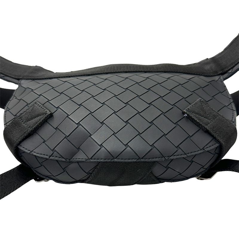 Bottega Veneta Bag Men's Brand Body Bag Waist Bag Intrecciato Leather Beige