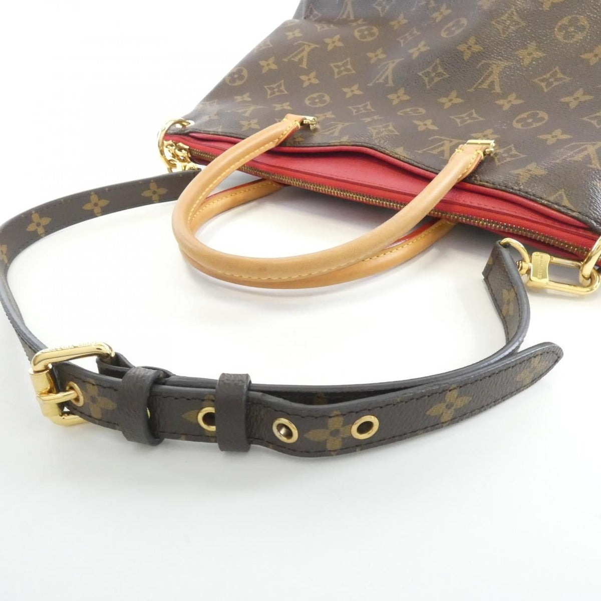 Louis Vuitton Monogram Pallas Bag Brown Marron — view 6