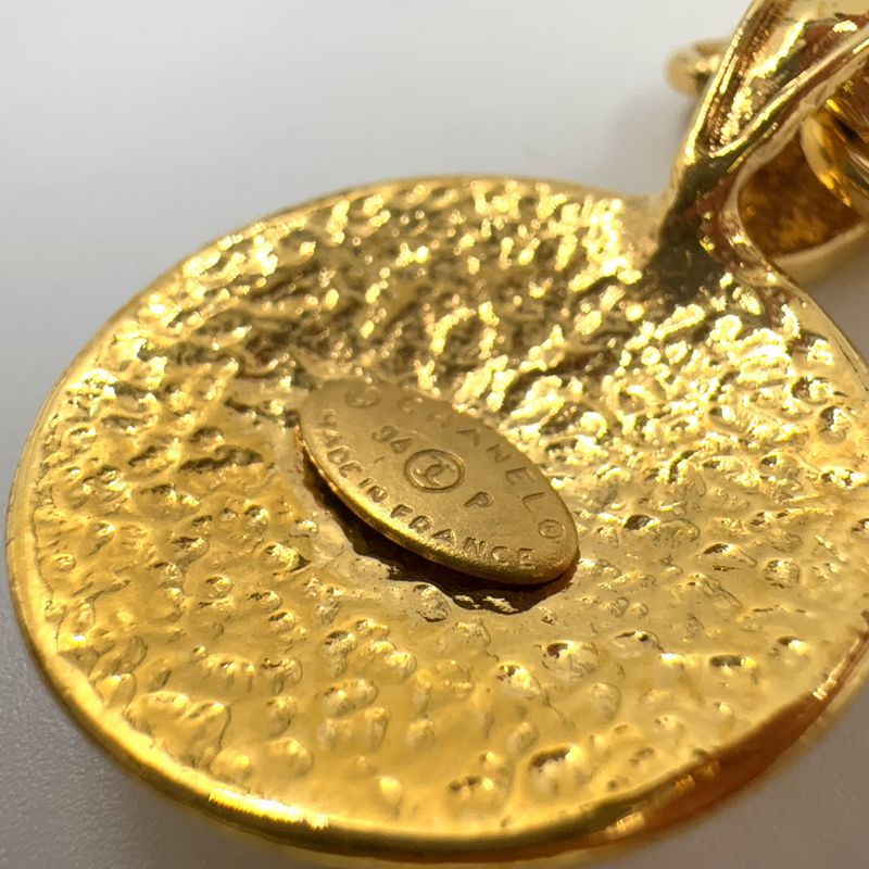 Chanel Coco Mark GP Gold Necklace Gold