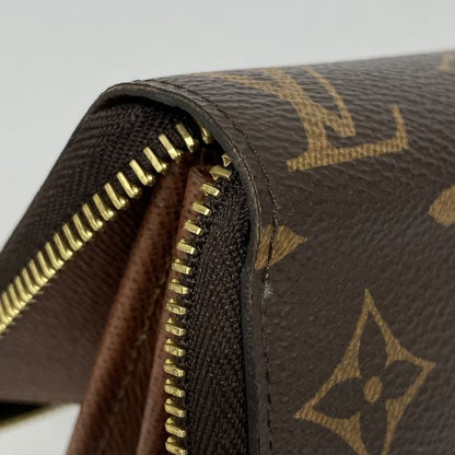 Louis Vuitton Long Wallet Monogram Zippy Wallet M42616 Brown Men Women Unisex