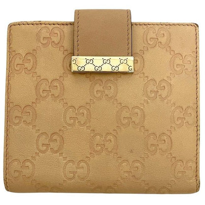 Gucci Fold Wallet With Beige Stripe Line 212090 Double Hook