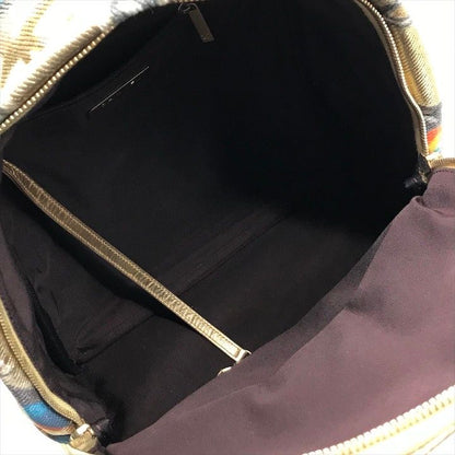 Chanel CC Logo Graffiti Paint Backpack Gold