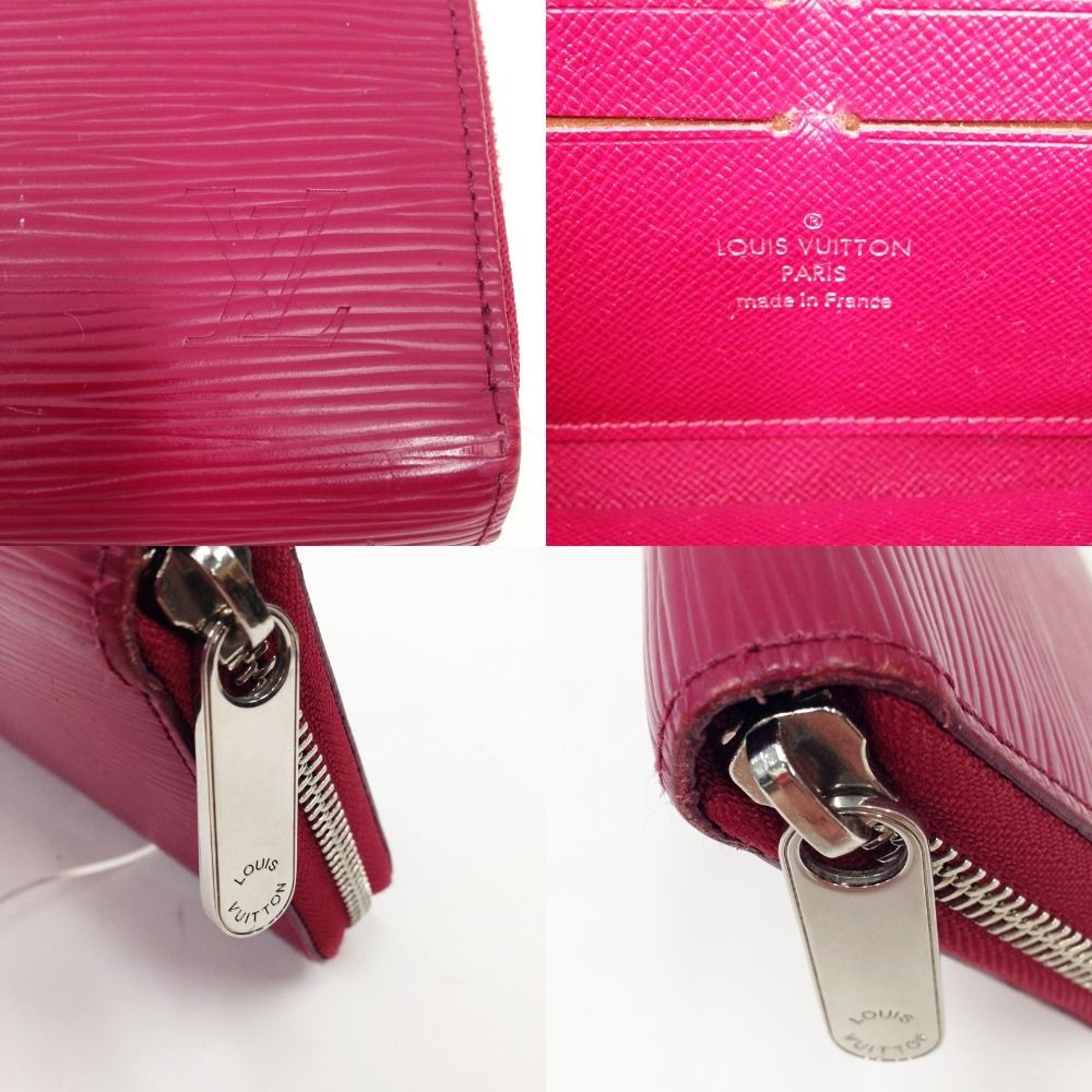 Louis Vuitton Epi Zippy Wallet Fuchsia Long Wallet M60305 Pink