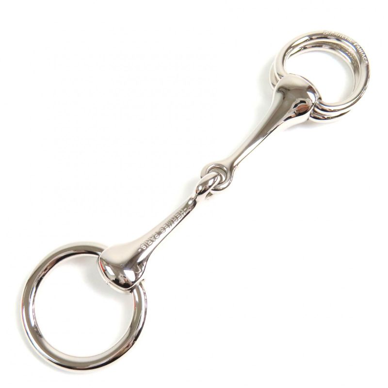 Hermes Horsebit Scarf Ring Silver With Box And Storage Bag Ladies