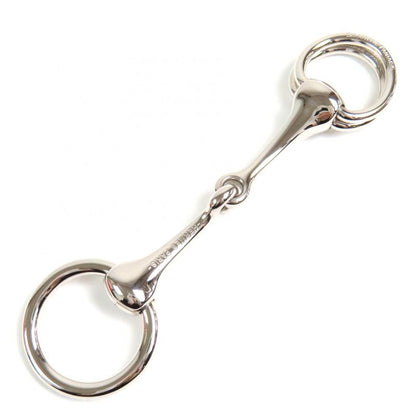 Hermes Horsebit Scarf Ring Silver With Box And Storage Bag Ladies