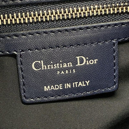 Dior/christian Dior Tote Bag Granville Navy Leather
