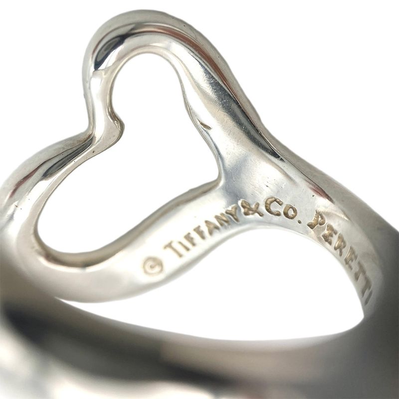 Tiffany & Co Tiffany & Co Open Heart Ring Size Approx 12 Sv925 60g Silver Unisex