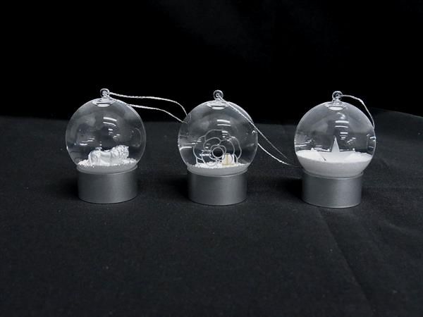 Boutique Chanel Snow Globe Lion Flower Star Key Holder Charm Set Of 3