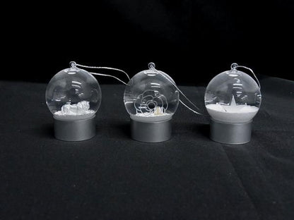 Boutique Chanel Snow Globe Lion Flower Star Key Holder Charm Set Of 3