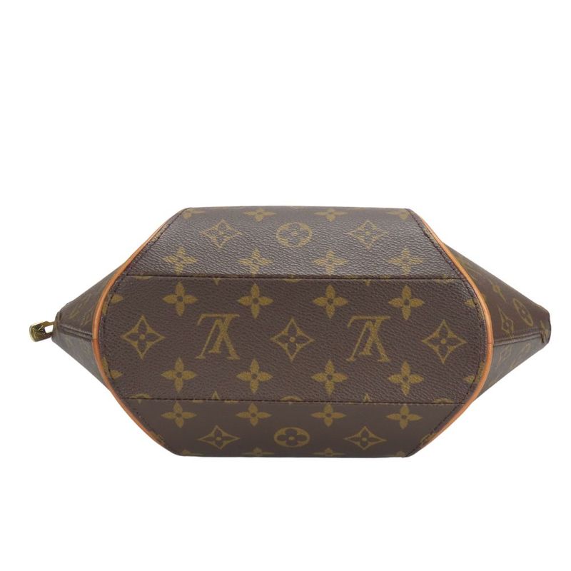 Louis Vuitton Handbag Ellipse PM M51127 Monogram Nubuck Brown Casual Ladies
