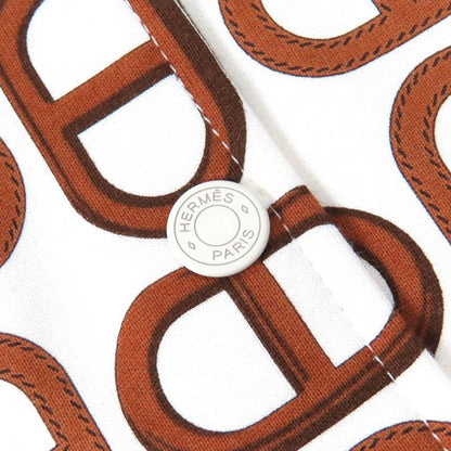 Hermes 2024 4e4220dd 100% Cotton Marron Alezan Teddy Blouson Serie Button