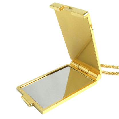 Hermes On The Beach Pendant /necklace With Mirror Gold And Multicolor Made In