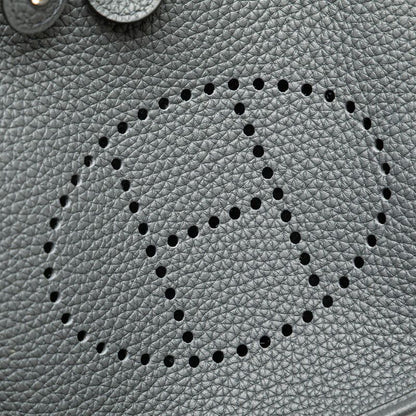 Hermes Evelyn TPM Crossbody Shoulder Bag Grimisty Grey Silver Hardware Taurillon