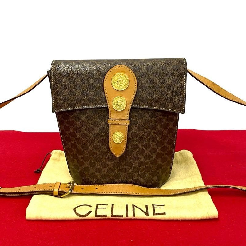 Celine Macadam Blason Triomphe Pattern Medal Coin Motif Hardware