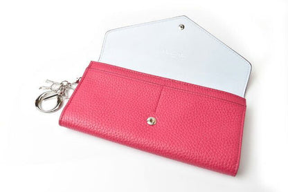 Christian Dior Wallet Christian Dior Long Wallet Diorissimo Bicolor Rose Pink