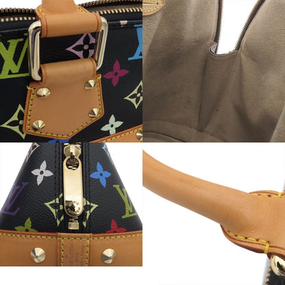 Louis Vuitton Multicolor Alma Black Gold Monogram Handbag — view 8