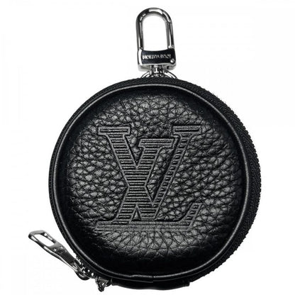 Louis Vuitton Coin Case Taurillon Shadow Porte Cles Round Pouch