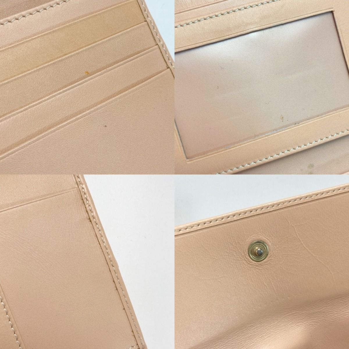 Fendi Zucca Pattern W Hook Long Wallet Brown X Pink Canvas/leather