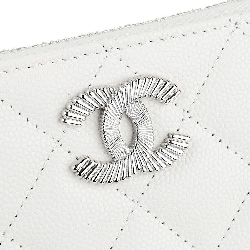 Chanel Coin Case White