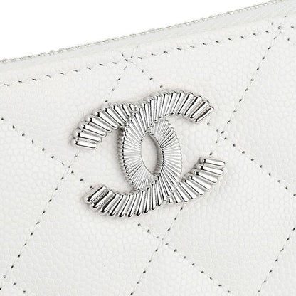 Chanel Coin Case White