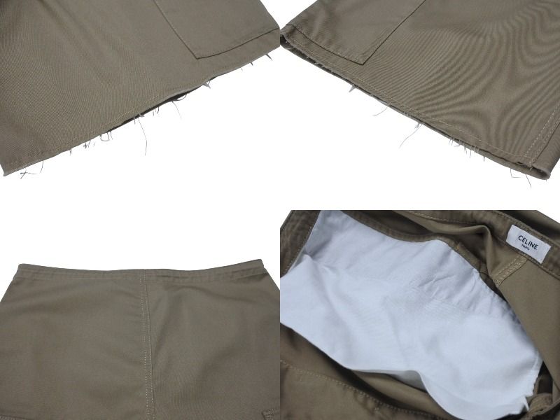 Celine Cargo Shorts 36 Cutoff Beige — view 8