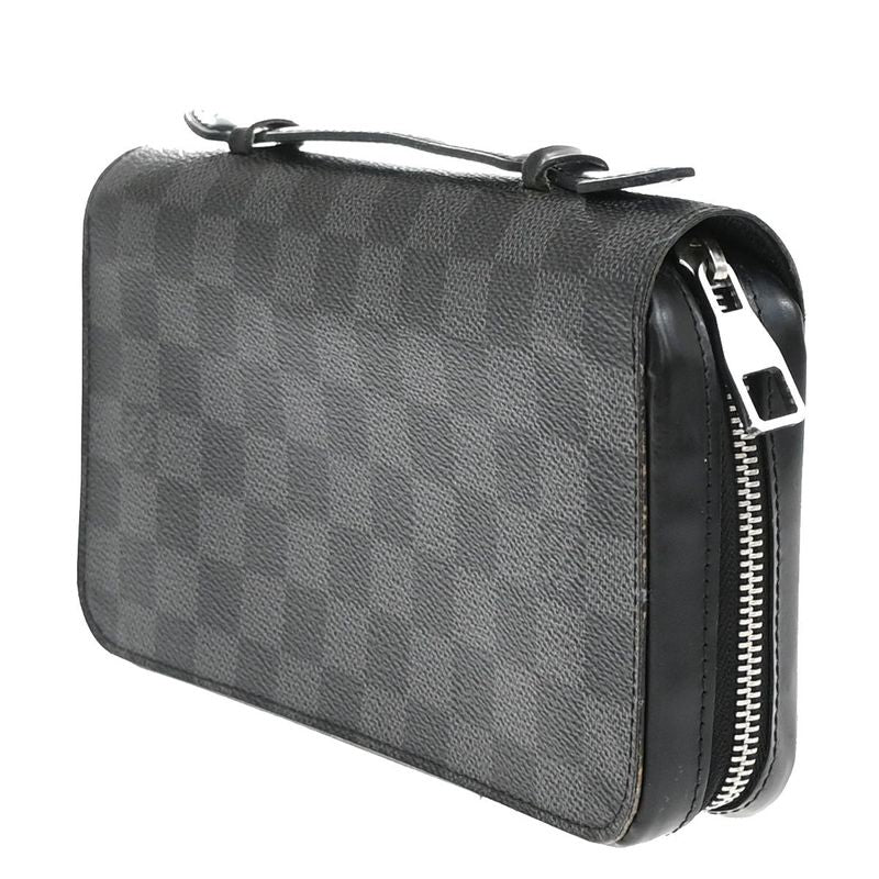 Louis Vuitton Zippy XL Long Wallet Travel Case Damier Graphite N41503 86ka880