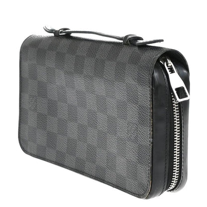 Louis Vuitton Zippy XL Long Wallet Travel Case Damier Graphite N41503 86ka880