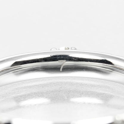 Gucci Diamantissima 18kwhite Gold X Diamonds #7 Ladies 2.4g Ring