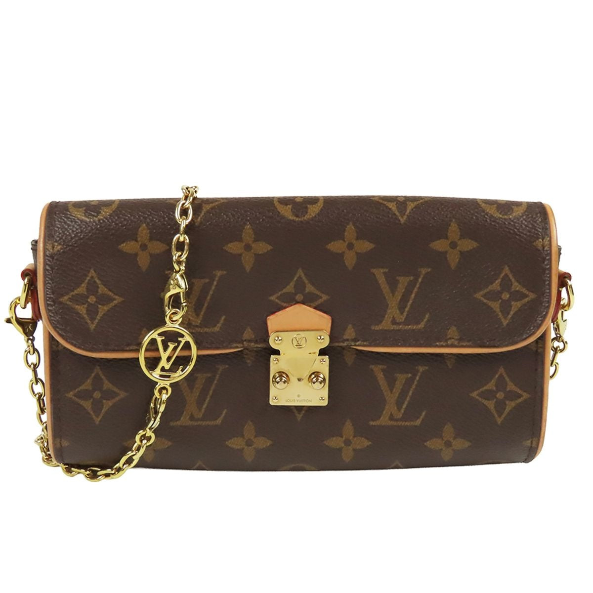 Louis Vuitton Pochette Camille Brown Monogram Canvas 2-Way Chain Shoulder Bag
