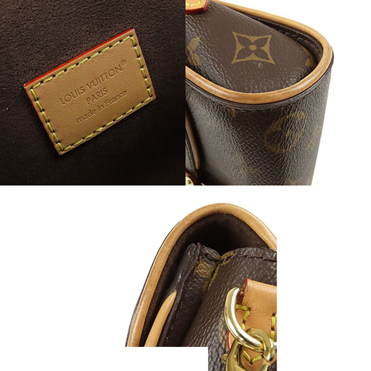 Louis Vuitton Pochette Camille Brown Monogram Canvas 2-Way Chain Shoulder Bag — view 6