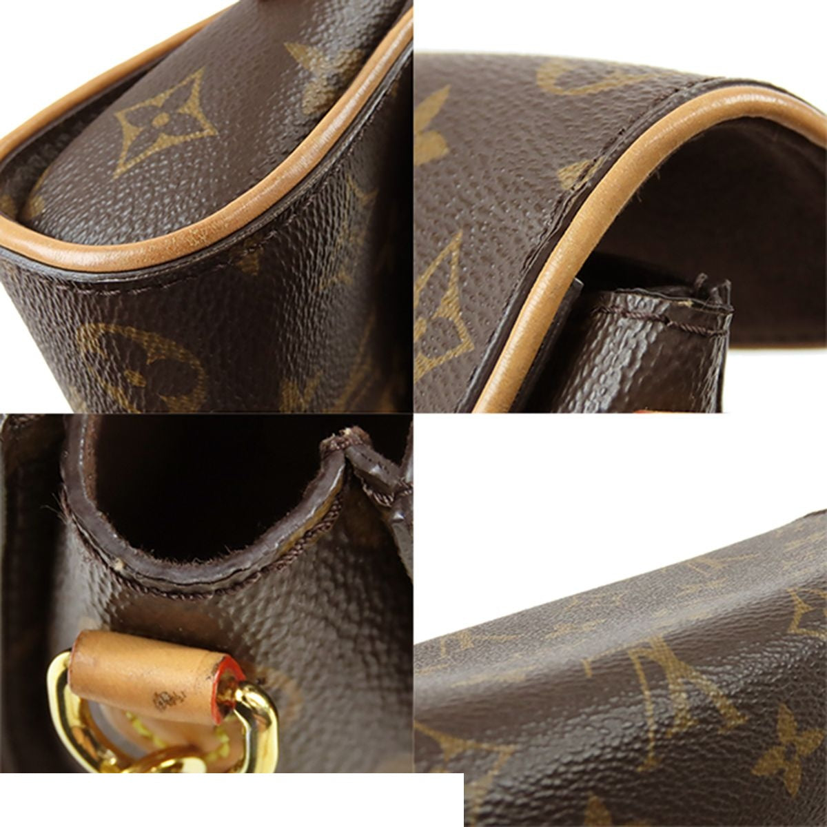 Louis Vuitton Pochette Camille Brown Monogram Canvas 2-Way Chain Shoulder Bag — view 7