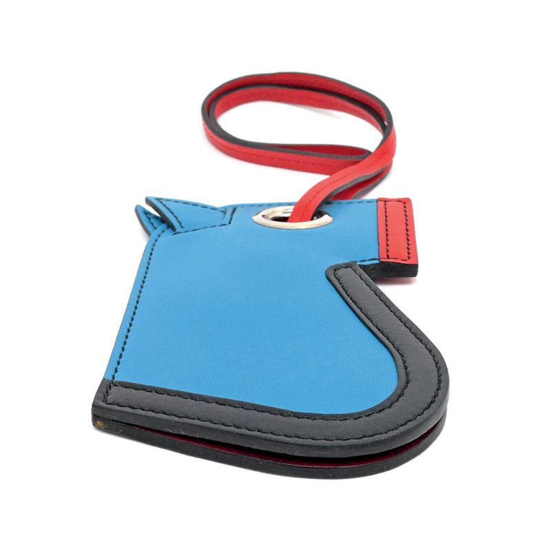 Hermes Camaille Bag Charm Blue-zanzibar Orange Poppy- Blue-type