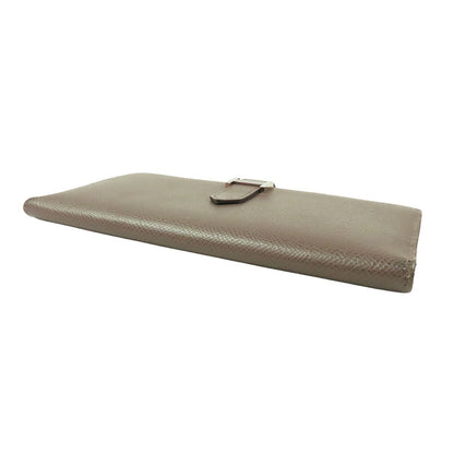 Hermes Bearn Soufflet Etain Silver Epsom Wallet — view 3
