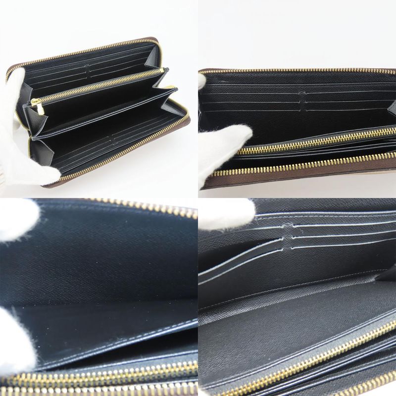Louis Vuitton Long Wallet Zippy Wallet M69353 Monogram Reverse Brown Gold