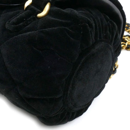 Chanel Velvet Mini Beau Ring 2024 VIP Christmas Gift 2 Way Shoulder Bag Black