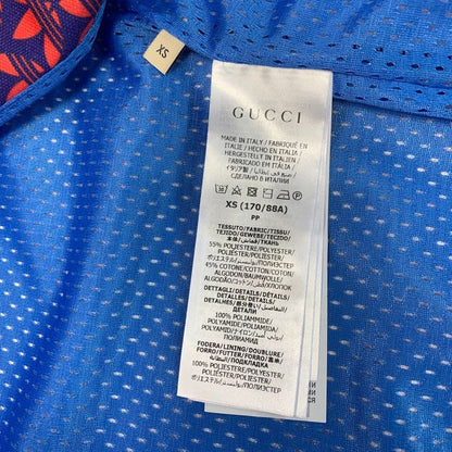 2996 Gucci Adidas 692112 Double G Trefoil Sideline Jersey Track Jacket Blue Red