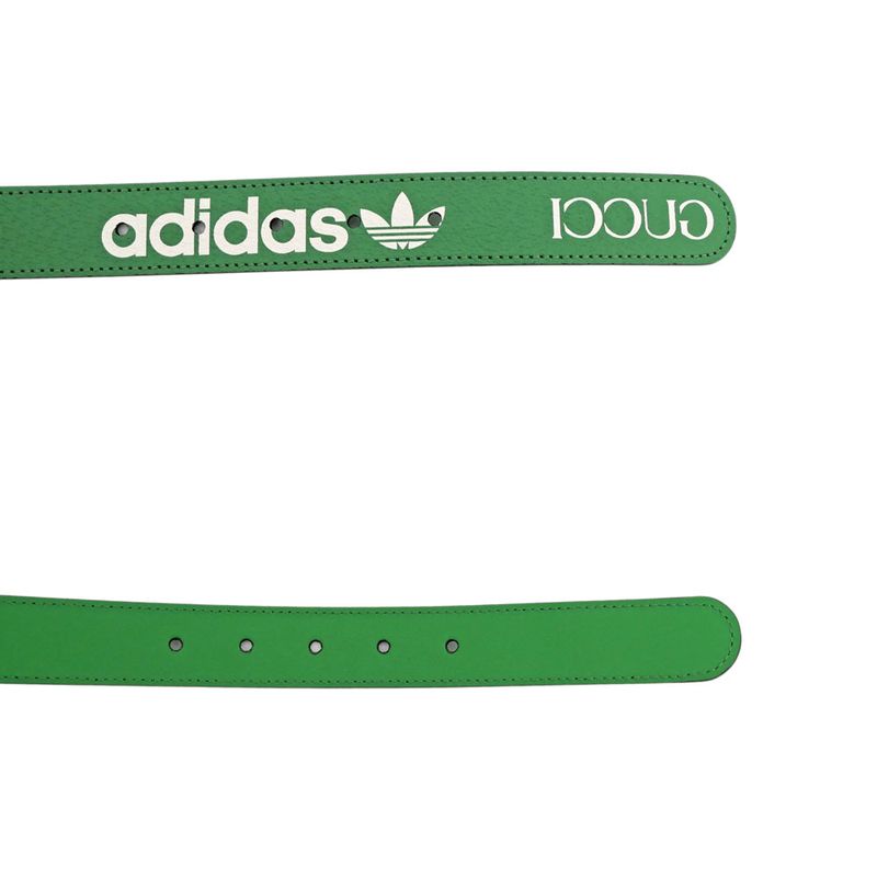 Gucci X Adidas Belt 702277 Green Gold Hardware Green 95cm (37.40in)