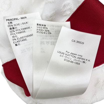 Louis Vuitton Tank Top Monogram Chain Rw221b Oj6 Fmkw73 XL Size White Red Louis