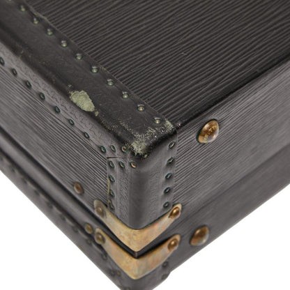 Louis Vuitton Epi President Briefcase Business Bag M54212 Black Leather Men's