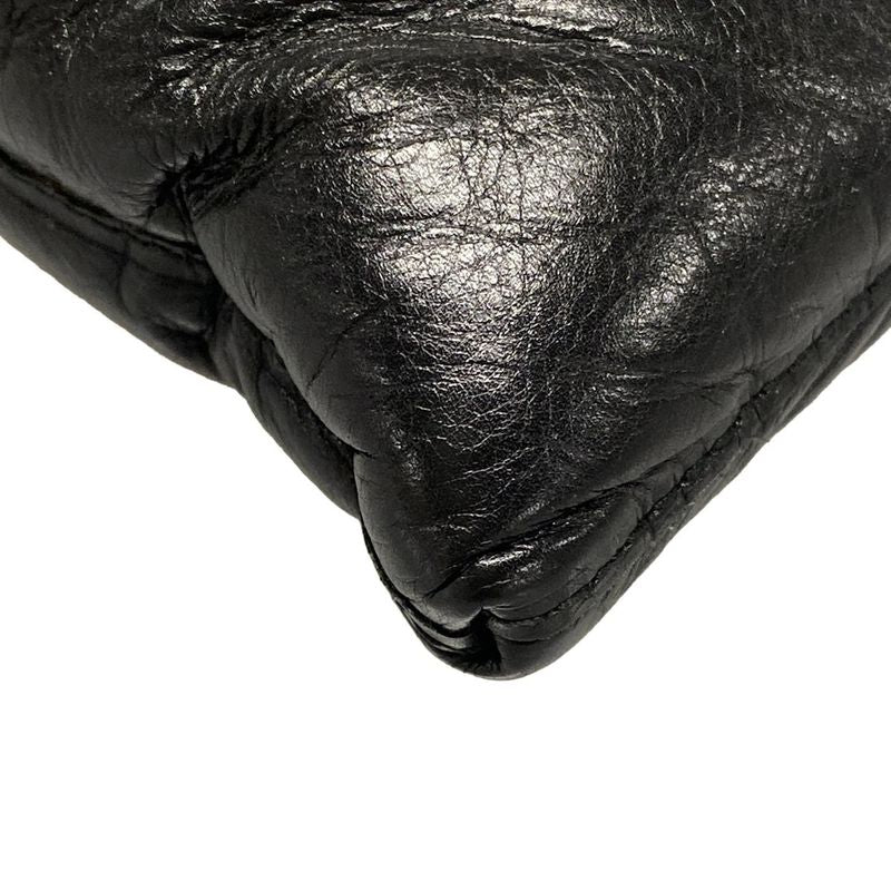 Bottega Veneta Clutch Bag Padetto / Maxi Intrecciato Black Leather