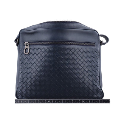 Bottega Veneta Intrecciato Navy Lambskin Tote — view 2