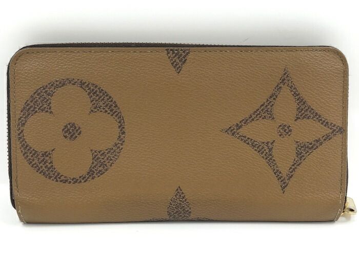 Louis Vuitton Zippy Wallet Round Zipper Long Wallet Monogram Giant Reverse