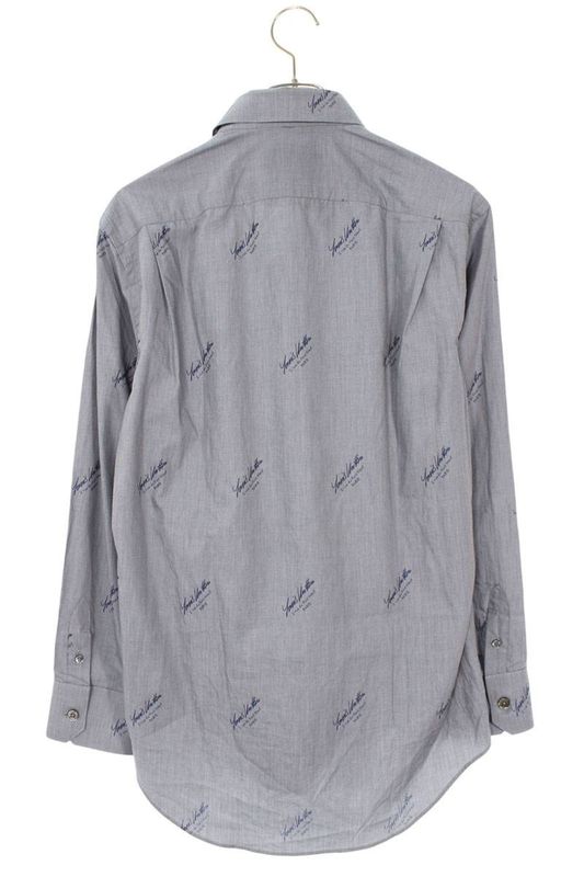 Louis Vuitton 20AW Rm202q XOA Hjs41w DNA Collar Logo Long Sleeve Shirt Men XS