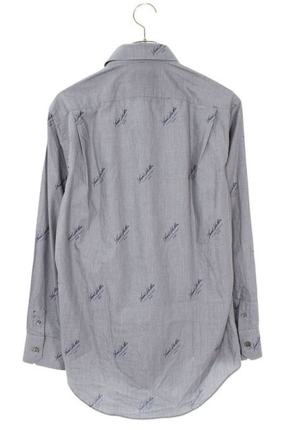 Louis Vuitton 20AW Rm202q XOA Hjs41w DNA Collar Logo Long Sleeve Shirt Men XS