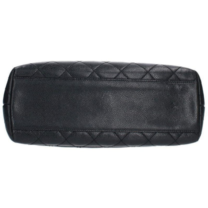 Chanel A12397 Caviar Skin Coco Mark Turnlock Handbag Women