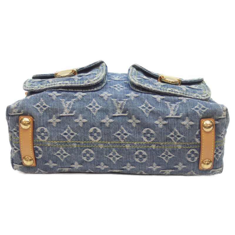 Louis Vuitton 05 M95049 Monogram Denim Baggy PM Long Strap