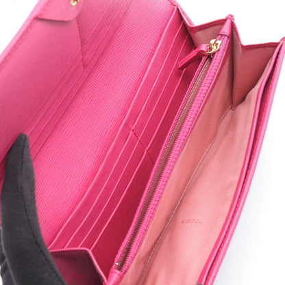 Fendi Bifold Wallet Zucca Black Magenta Leather Canvas Brown. Black. Pink — view 3