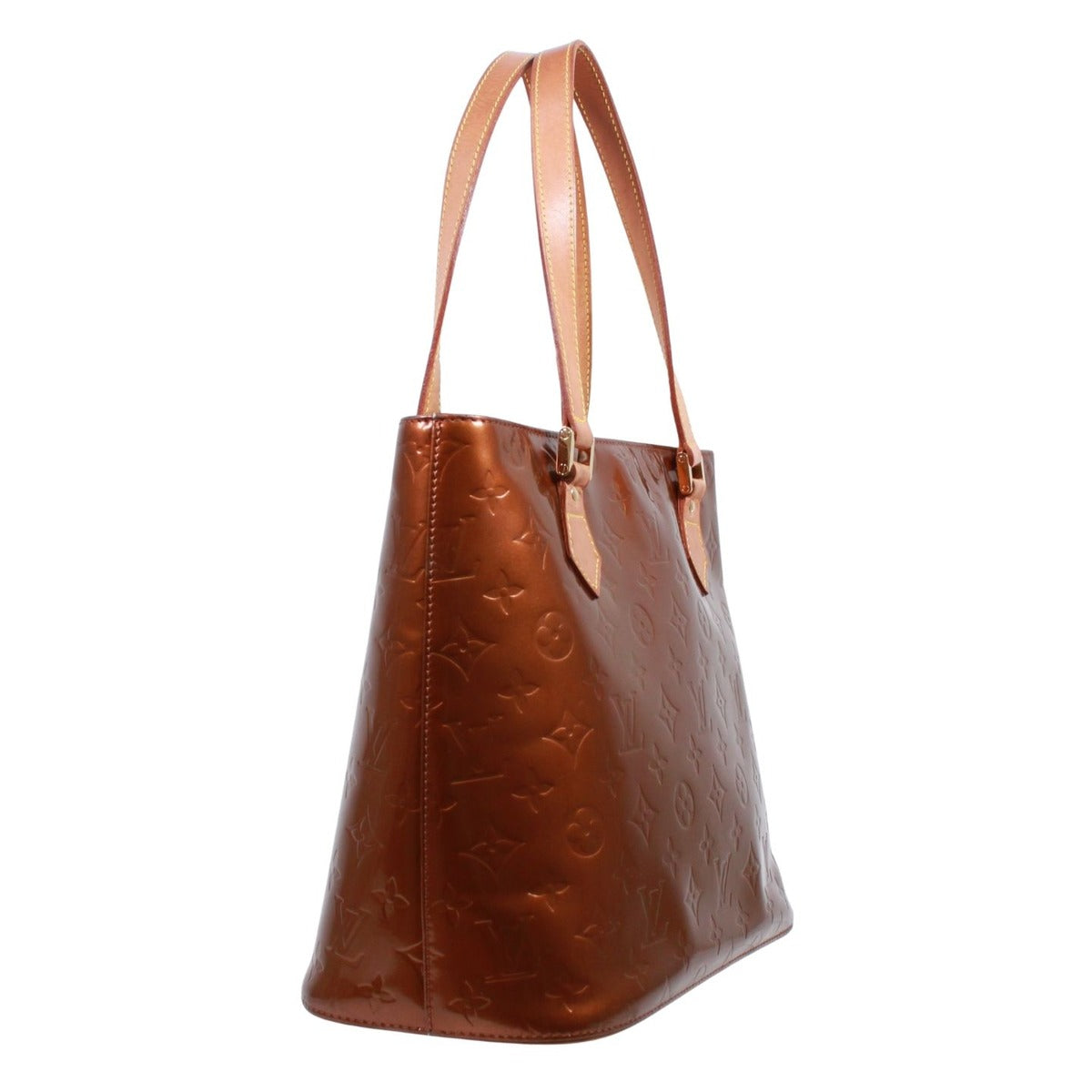 Louis Vuitton Houston Monogram Vernis Leather Bronze Tote — view 2